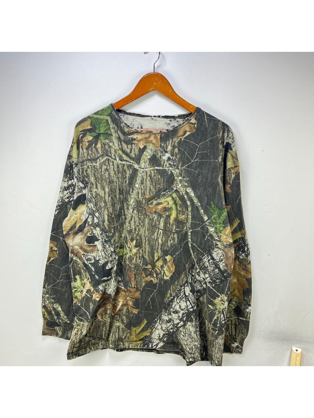 Vintage Tree Mossy Oak Camo Hunting Long Sleeve Tee XL